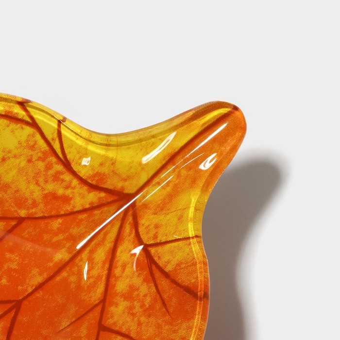 Соусник стеклянный Доляна «Лист», 80 мл, 13×8,1×3,4 см, цвет жёлтый Соусник стеклянный Доляна «Лист», 80 мл, 13×8,1×3,4 см, цвет жёлтый