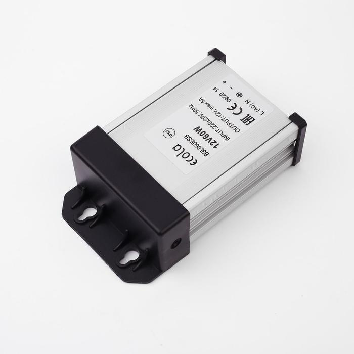 Блок питания Ecola для светодиодной ленты 12 В, 60 Вт, IP53 Блок питания Ecola для светодиодной ленты 12 В, 60 Вт, IP53