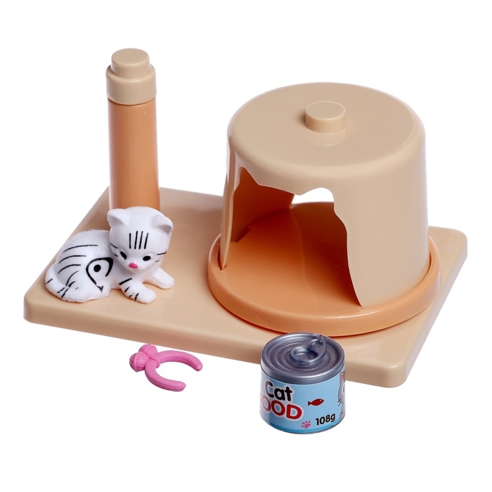 Игровой набор «Котя дома» с аксессуарами, МИКС Игровой набор «Котя дома» с аксессуарами, МИКС