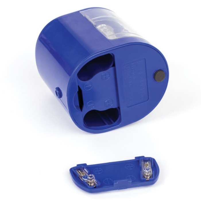 Точилка электрическая 2 отверстия BRAUBERG "STANDARD", питание от 4 батареек АА,  228423