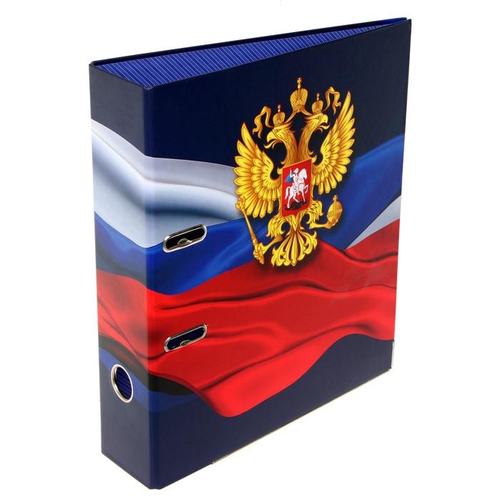 Пaпкa-регистратор А4, 75 мм, deVENTE Пaпкa-регистратор А4, 75 мм, deVENTE "Герб" разборный, металлическая окантовка, матовая ламинация, тиснение фольгой