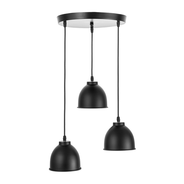 Светильник Светильник "Ласер" 3хЕ27 40Вт черный 30х30х10-110 см