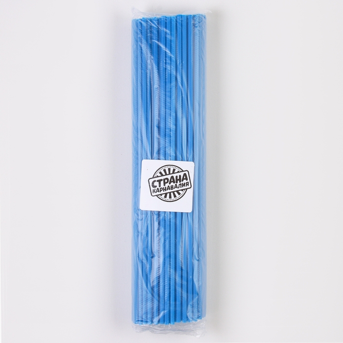 Трубочка для шаров и флагштоков, d=5 мм, цвет синий, набор 100 шт. Трубочка для шаров и флагштоков, d=5 мм, цвет синий, набор 100 шт.