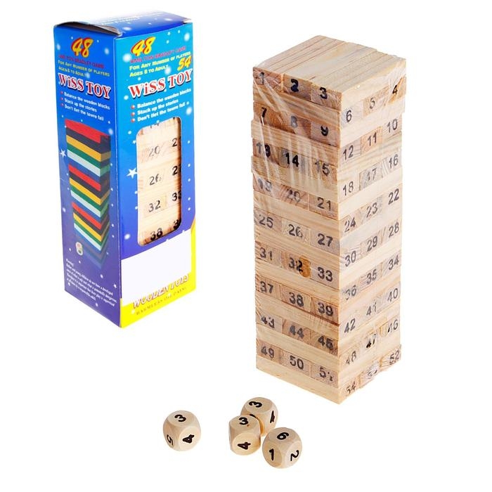 Игра «Разбери поленницу», с цифрами и кубиками Игра «Разбери поленницу», с цифрами и кубиками