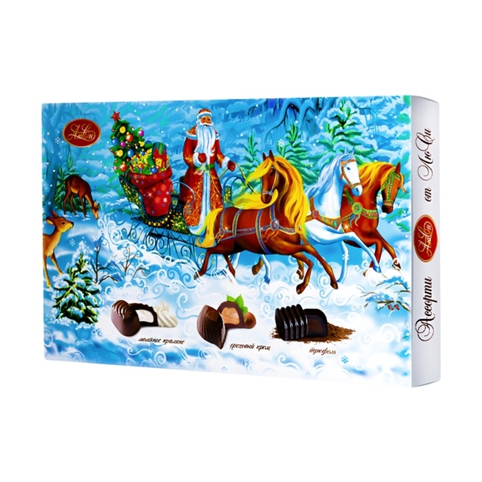 Новый год. Шоколадные конфеты ассорти "Тройка от ЛюСи ", 200 г