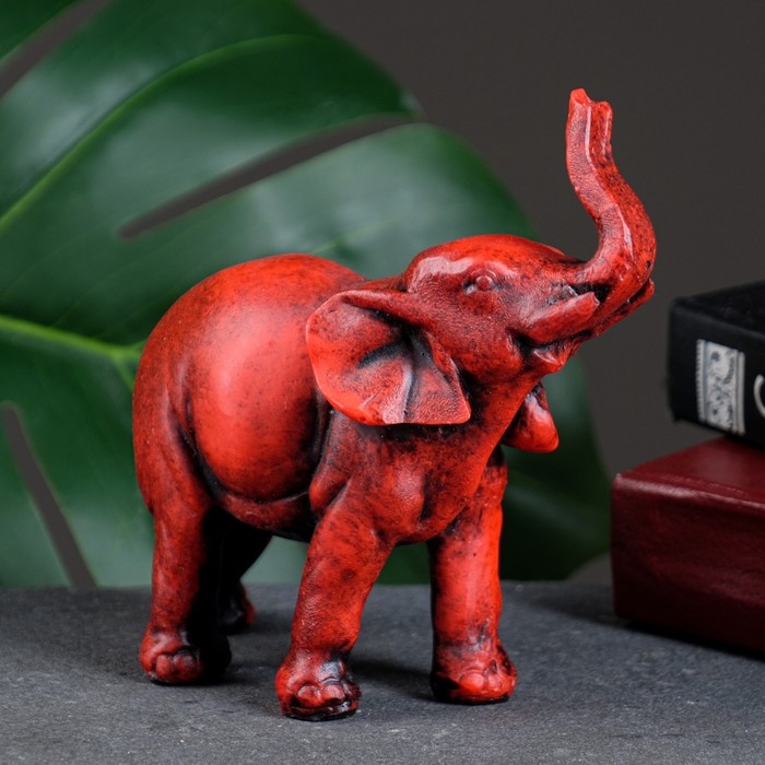 Фигура Фигура "Слоник" красный, 13х5х14см