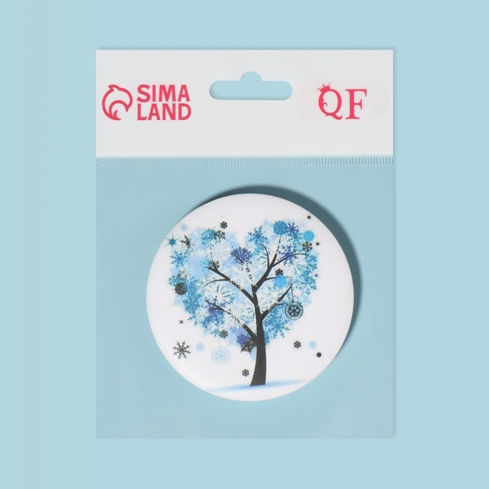 Зеркало складное «Деревья», d = 7,5 см, с увеличением, рисунок МИКС Зеркало складное «Деревья», d = 7,5 см, с увеличением, рисунок МИКС