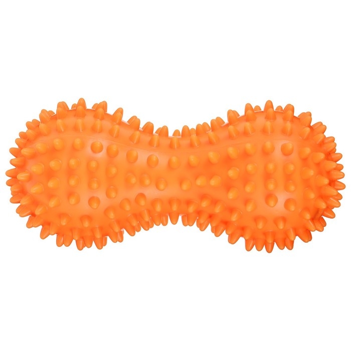 Мяч массажный ONLYTOP «Белочка», двойной, цвет оранжевый Мяч массажный ONLYTOP «Белочка», двойной, цвет оранжевый