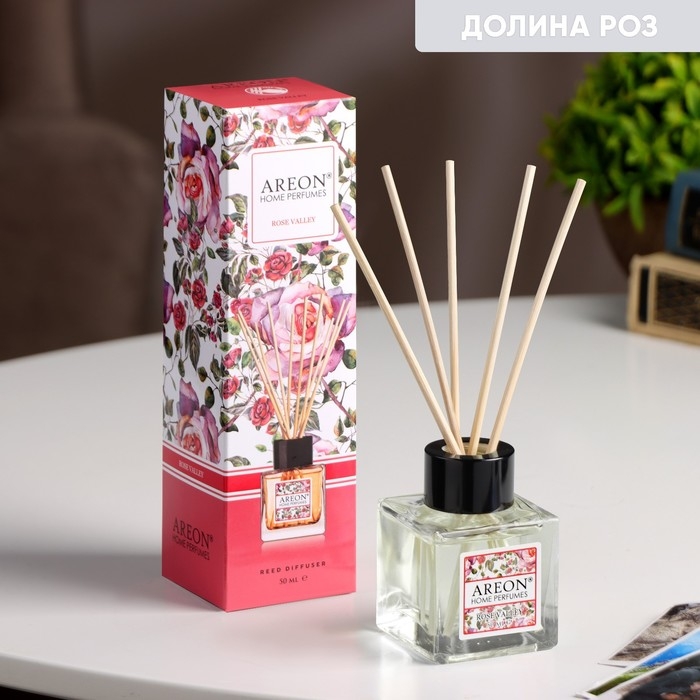 Диффузор ароматический Areon Sticks Garden, Долина роз 50 мл Диффузор ароматический Areon Sticks Garden, Долина роз 50 мл