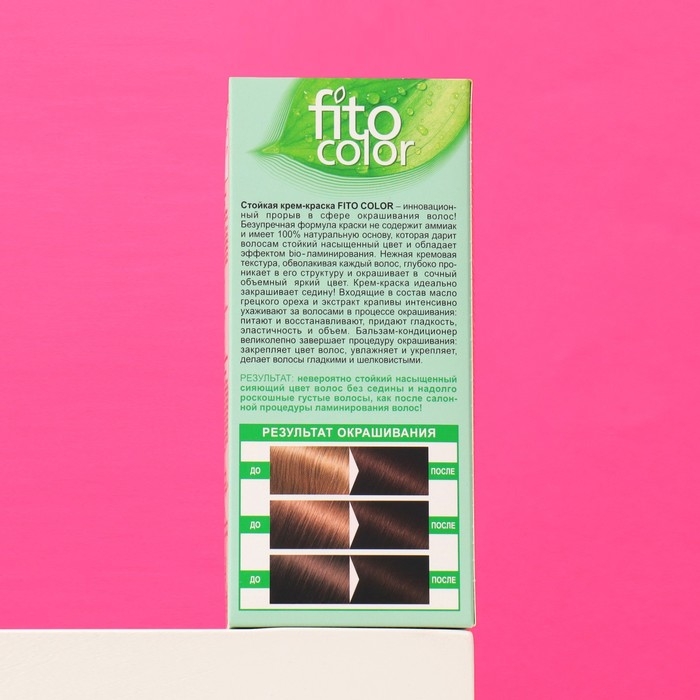 Стойкая крем-краска для волос Fitocolor, тон горький шоколад, 115 мл Стойкая крем-краска для волос Fitocolor, тон горький шоколад, 115 мл