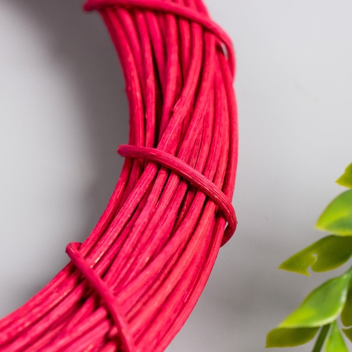 Кольцо ротанг для изготовления ловца снов Кольцо ротанг для изготовления ловца снов "Фуксия" d=20 см