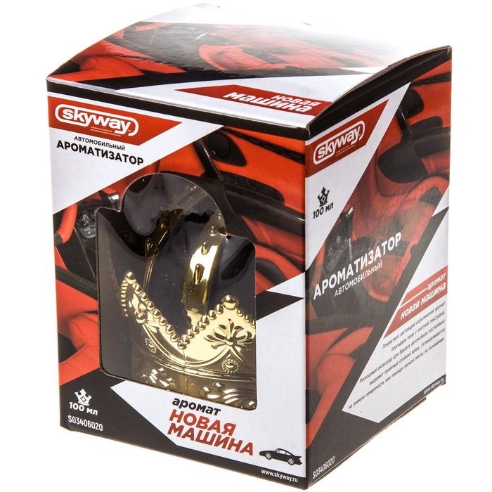 Ароматизатор Skyway, на панель, гелевый, Корона Новая машина, S03406020 Ароматизатор Skyway, на панель, гелевый, Корона Новая машина, S03406020