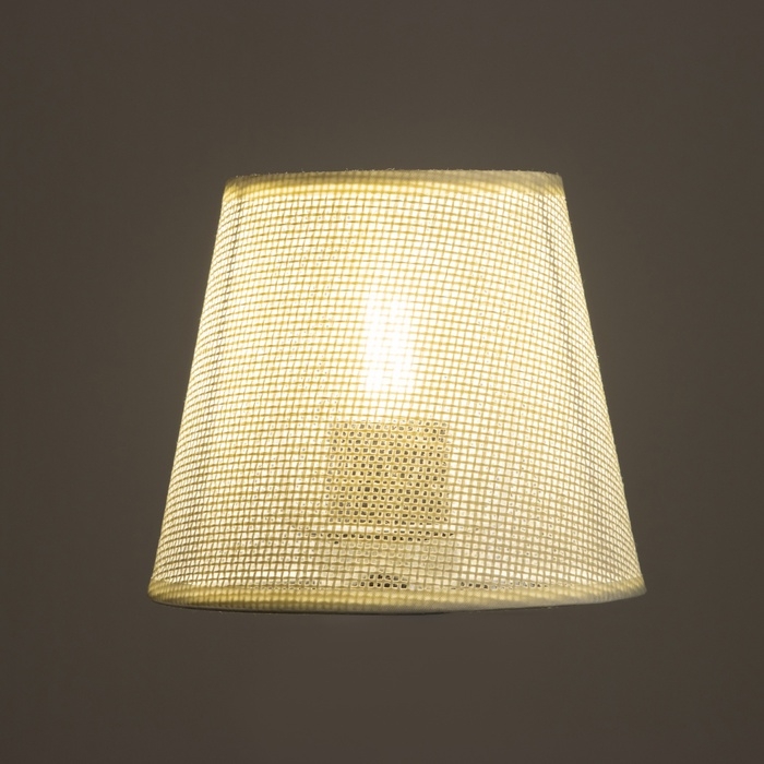 Абажур для люстры Абажур для люстры "Саржа" E27 белый 15х15х13 см