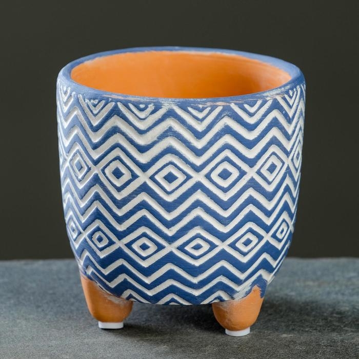 Кашпо  Кашпо "Узоры" МИКС, 8х7,5см