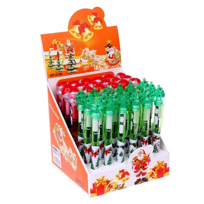 Ручка «Новый год» световая, виды МИКС Ручка «Новый год» световая, виды МИКС