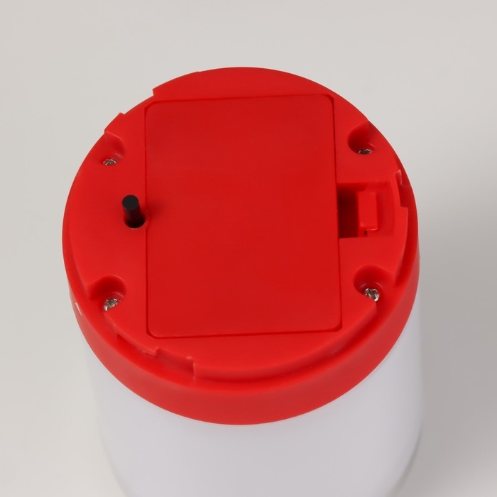 Ночник Ночник "Фоси" LED 5 режимов от батареек 3хААА бело-красный 6,5х6,5х11,5 см