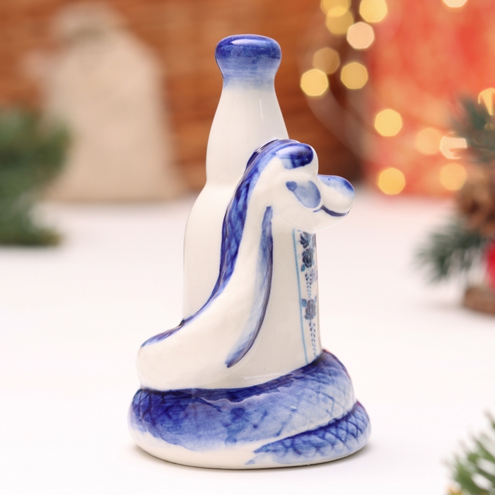 Сувенир Сувенир "Змея с бутылкой", гжель