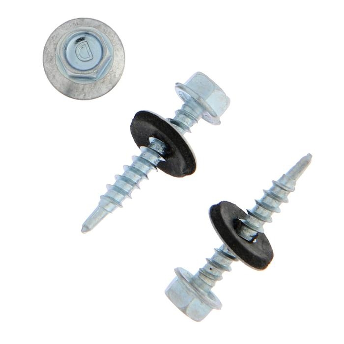 Саморезы кровельные ТУНДРА krep с буром 4.8x28 мм, цинк, 60 шт. Саморезы кровельные ТУНДРА krep с буром 4.8x28 мм, цинк, 60 шт.