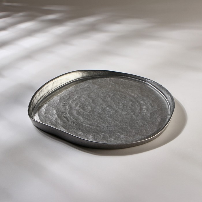Блюдо с бортом Trend, d=21 см, цвет серый Блюдо с бортом Trend, d=21 см, цвет серый