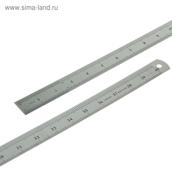 Линейка металлическая, 1 м, серебристая Линейка металлическая, 1 м, серебристая