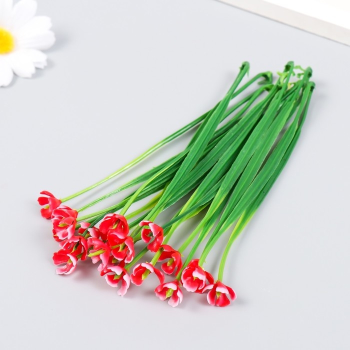 Декор для творчества Декор для творчества "Эрантис" набор 10 шт красный 14,5 см