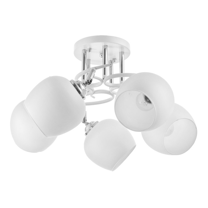 Люстра Люстра "Ава" 5хЕ27 40Вт бело-хромовый 58х58х27 см BayerLux