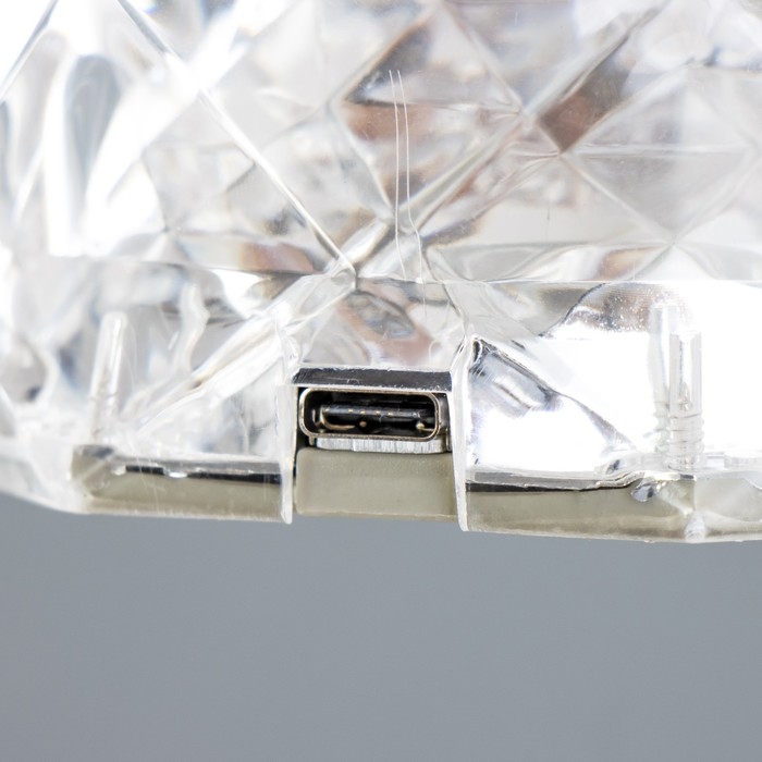 Настольная лампа с ПДУ Настольная лампа с ПДУ "Призма" LED RGB АКБ 9,5х9х21,5 см RISALUX