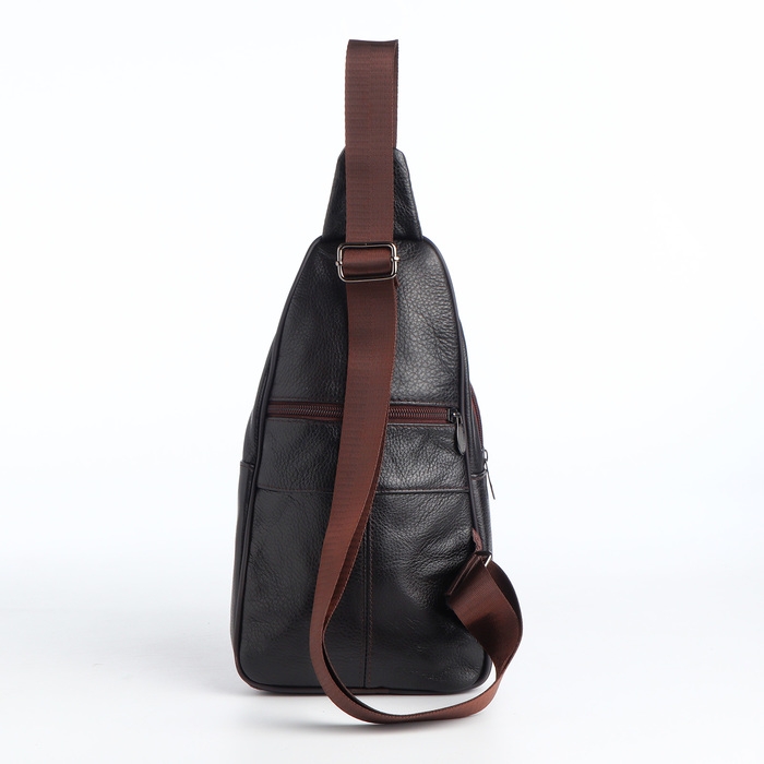 Сумка-слинг мужская, цвет коричневый Сумка-слинг мужская, цвет коричневый