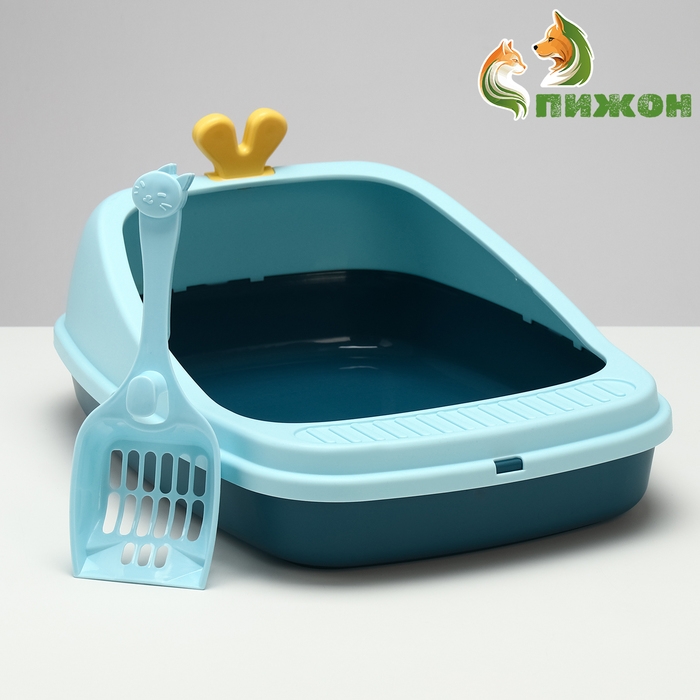 Туалет с бортом 46 х 35 х 18 см, голубой Туалет с бортом 46 х 35 х 18 см, голубой