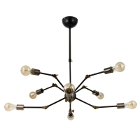 Люстра 2249/8 E27 40Вт черно-бронзовый 70х70х42 см BayerLux