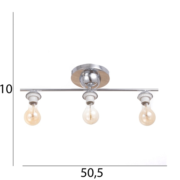 Люстра Люстра "Карри" Бп 3х40Вт Е27 Хром МОДЕЛЬ: 2800431