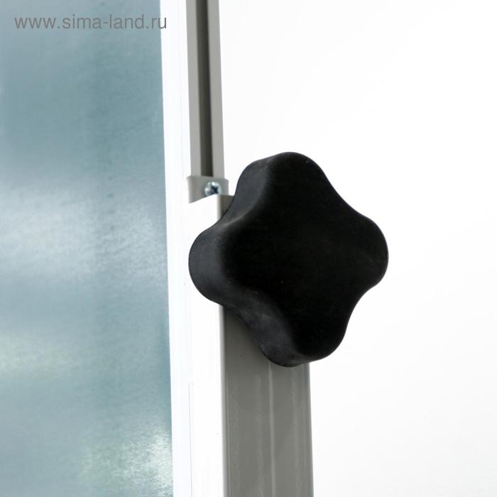 Доска двусторонняя 100х150 см, магнитно-маркерная/меловая, Calligrata СТАНДАРТ, поворотная на мобильном стенде, в алюминиевой рамке, с полочкой Доска двусторонняя 100х150 см, магнитно-маркерная/меловая, Calligrata СТАНДАРТ, поворотная на мобильном стенде, в алюминиевой рамке, с полочкой