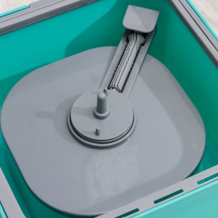 Швабра с отжимом и ведро, насадка из микрофибры, компакт Швабра с отжимом и ведро, насадка из микрофибры, компакт