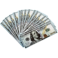 Деньги сувенирные Забавная Пачка 100 долларов, 89449