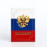 Обложка для паспорта, цвет триколор