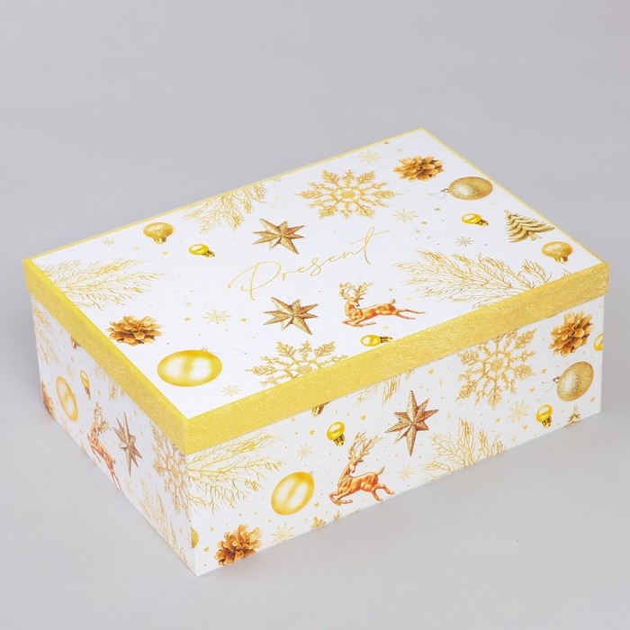 Набор коробок подарочных 15 в 1 «С Новым годом», 12 х 7 х 4 см - 46,6 х 35,2 х 17.5 см, Новый год