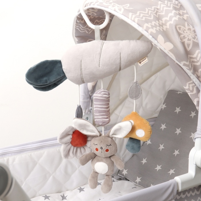 Подвеска - погремушка «Зайка Бонни», пищит, шуршит, на кроватку, коляску, Крошка Я Подвеска - погремушка «Зайка Бонни», пищит, шуршит, на кроватку, коляску, Крошка Я