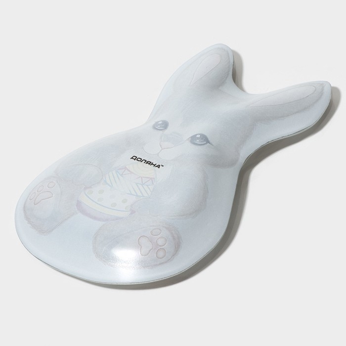 Блюдо стеклянное сервировочное Доляна «Пасхальный кролик», 21×13,5×1,8 см Блюдо стеклянное сервировочное Доляна «Пасхальный кролик», 21×13,5×1,8 см