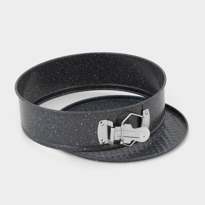 Форма для выпечки Доляна «Элин Мрамор», 22×6 см, съёмное дно, антипригарное покрытие, цвет серый Форма для выпечки Доляна «Элин Мрамор», 22×6 см, съёмное дно, антипригарное покрытие, цвет серый