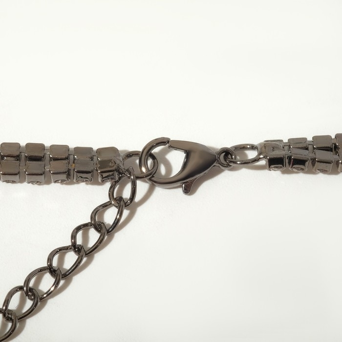 Чокер «Лёд», цвет белый в сером металле, 44,5 см Чокер «Лёд», цвет белый в сером металле, 44,5 см