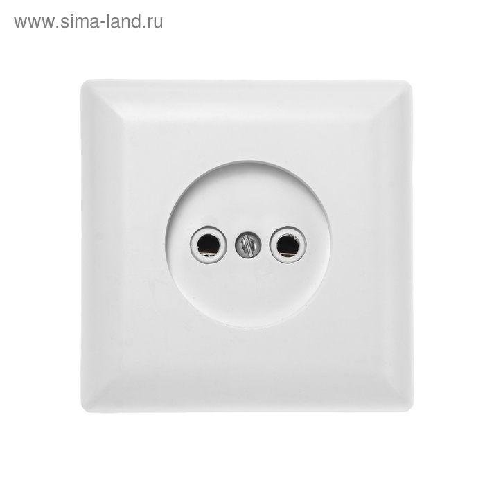 Розетка  Розетка "Элект" РС 16-038, 16 А, 250 В, одноместная, скрытая, без з/к, белая