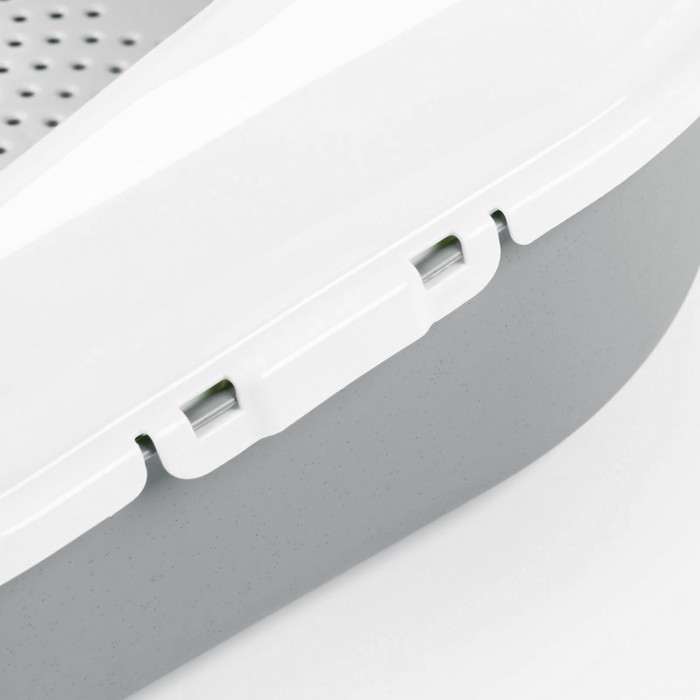 Лоток для кошачьего туалета с сеткой Cosmo (серый) Лоток для кошачьего туалета с сеткой Cosmo (серый)