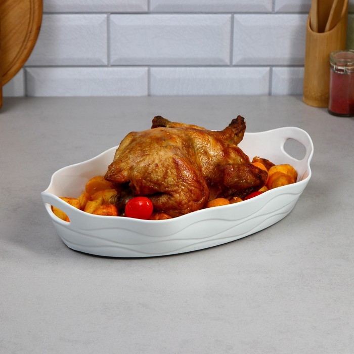 Форма для запекания Sezar, 1.5 л, фарфор, Иран Форма для запекания Sezar, 1.5 л, фарфор, Иран