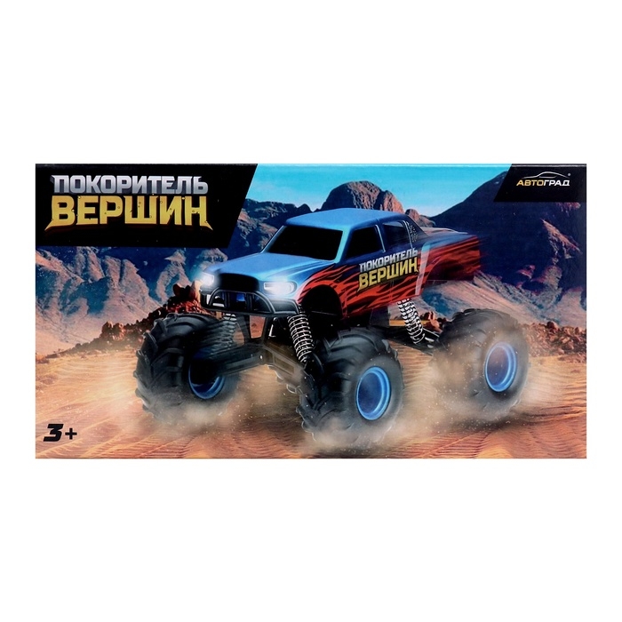 Джип радиоуправляемый «Покоритель вершин», 1:20, световые эффекты, цвет серый Джип радиоуправляемый «Покоритель вершин», 1:20, световые эффекты, цвет серый