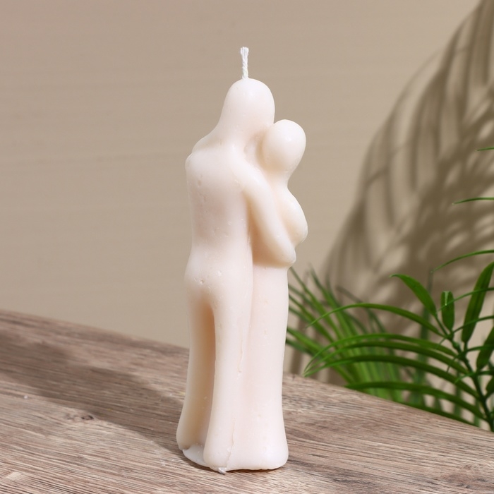 Свеча  Свеча "Объятие" 4х4х15 см, парафин