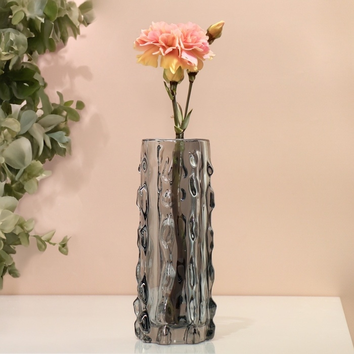 Ваза для цветов «Джорджия» из прозрачного черного стекла 18 х 6 х 6 см Ваза для цветов «Джорджия» из прозрачного черного стекла 18 х 6 х 6 см