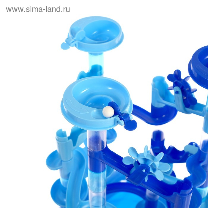 Конструктор марблс «Водный аттракцион», 93 детали, с бассейном Конструктор марблс «Водный аттракцион», 93 детали, с бассейном