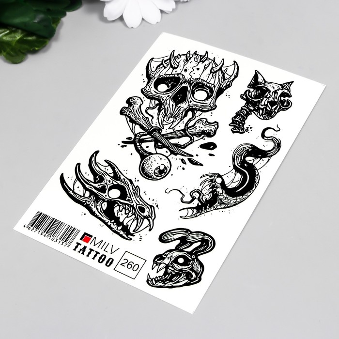 Татуировка на тело Татуировка на тело "Жуть" 10х15 см