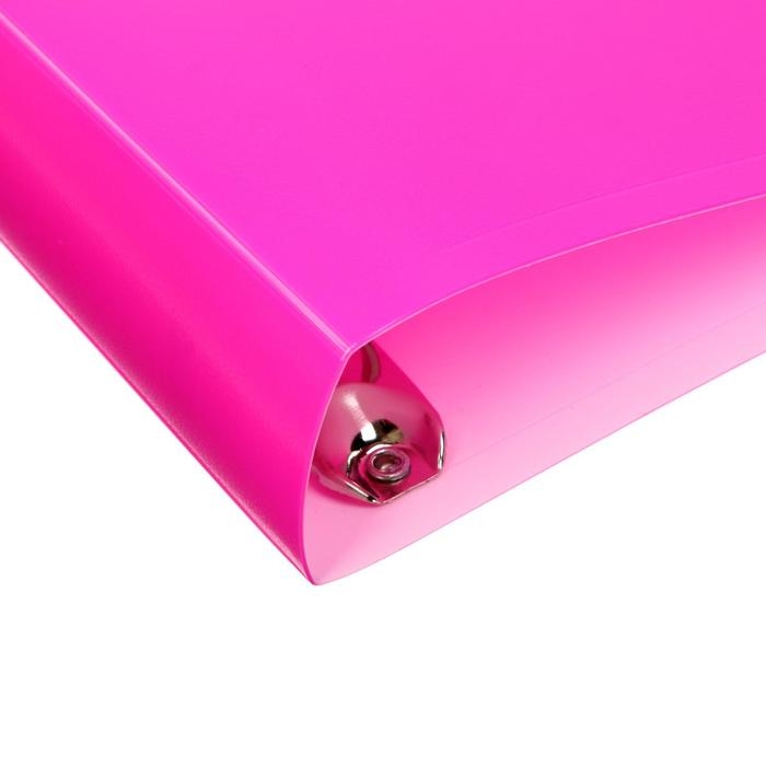 Папка на 4 кольцах А4, Calligrata, 40 мм, 500 мкм, розовая Папка на 4 кольцах А4, Calligrata, 40 мм, 500 мкм, розовая