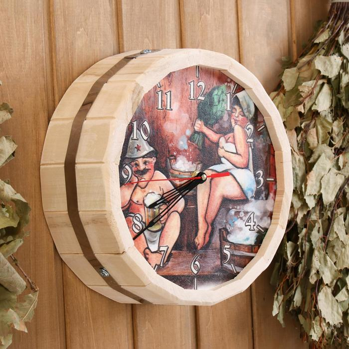 Часы банные  Часы банные "№2" с рисунком